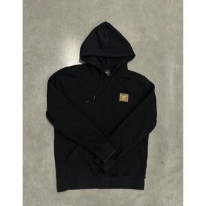 Oakley Skull Logo Hoodie Black Snow Gear Pullover Sweatshirt Men's Small‎